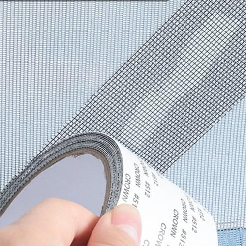 Self-adhesive Screen Repair Patch Tape 5*200CM Window Door for Home Anti Mosquito Fly Bug Net Mesh Broken Holes Repair Tool
