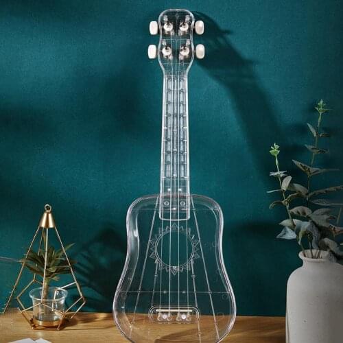 21 inches Ukulele 4 Strings Music Development ABS Portable Transparent Mini Guitar Ukelele For Beginner Musical Instrument Gifts