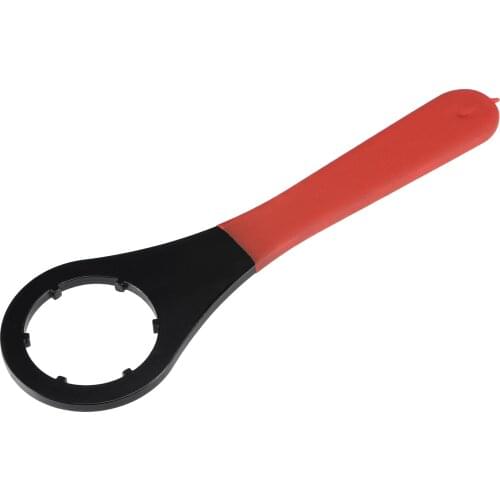 Uxcell O-Type Collet Chuck Wrench Spanner for ER40 Lathe Clamping Nut with Red Non-slip Handle