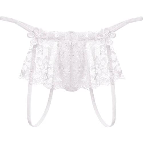 Women Thong Sexy Panties Thong Lace Pants Ladies Briefs Underwear Flower Sexy Lace Hollow Out Low Waist Womens Underclothes