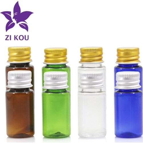 1pcs/lot Hot-selling high-end low-cost travel Free Shipping 10ml Color PET bottle Aluminum lid Cosmetic bottle