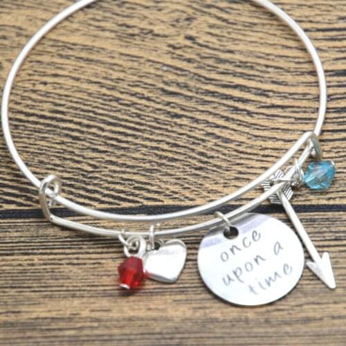 12pcs/lot Princess Merida Inspired bracelet. "Once Upon A Time" Brave. Silver tone crystals bangle