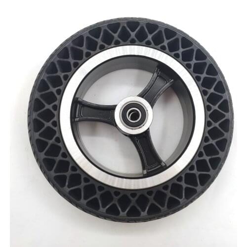 200x50 Honeycomb wheel tyre with alloy hub 8 inch solid tire stab-proof, wear-resistant and non inflatable 200*50 tyre
