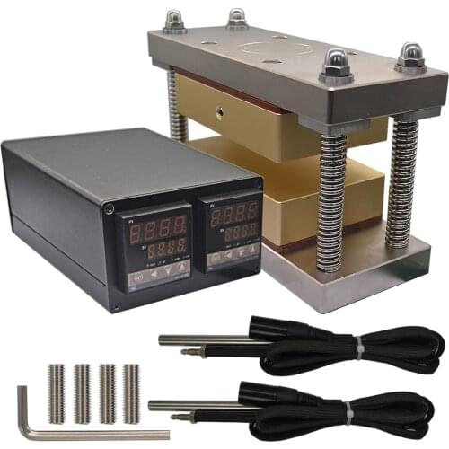 Anodized plates 4x6" DIY Caged Press Plates Kit - Pair it with 12-20 Ton H-frame Hydraulic Press