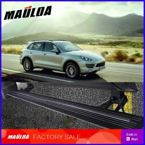 Car Accessories High quality aluminium alloy Automatic scaling Electric pedal side step running board for Cayenne 2011