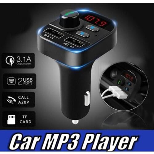 Car Bluetooth MP3 player Car FM transmitter 3.1A Car Charger Car Bluetooth receiver