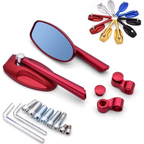 For Ducati MONSTER S2R 800 MONSTER M 400 600 620 750 900 Universal 10mm Motorcycle Rearview Mirror CNC moto Billet Side Mirrors