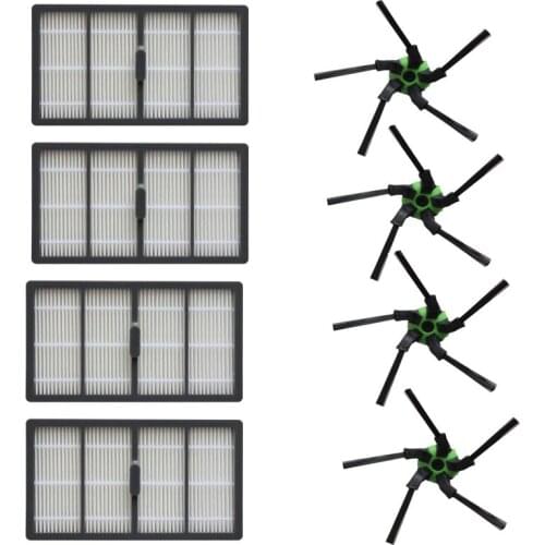 High Quality 4pcs Hepa filter & 4pcs Side Brush for iRobot Roomba S Series S9 S9+ Vacuum cleaner parts