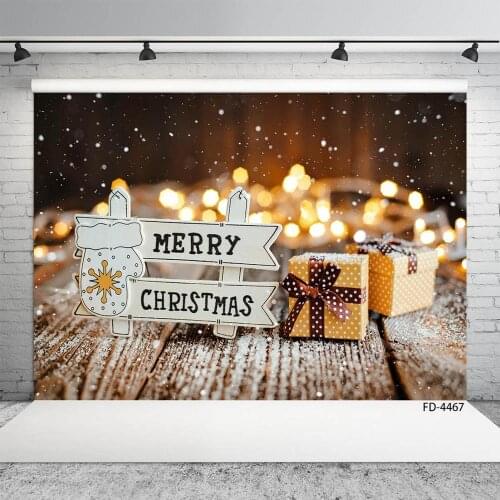 Snow Flare Bokeh Gift Photography Backgrounds Custom Backdrops for Children Baby Family Christmas Party Photobooth Photo Studio