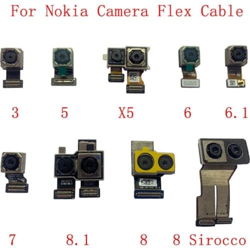 Rear Back Camera Flex Cable For Nokia 3 5 X5 6 6.1 7 8.1/X7 8 8 Sirocco Main Big Camera Module Replacement Parts