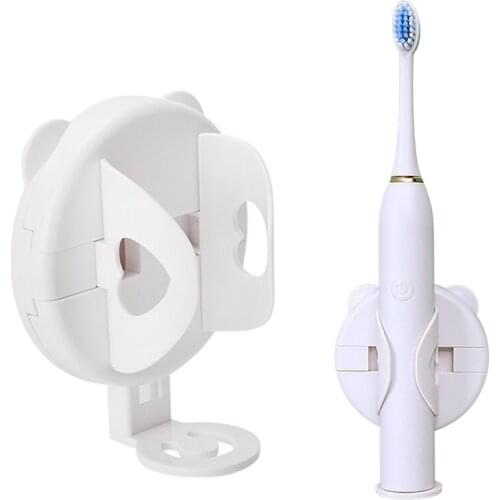 Gravity Contraction Electric Toothbrush Holder Wall-Mounted Bathroom Toothbrush Storage Holder Space Saving Bathroom Accessories