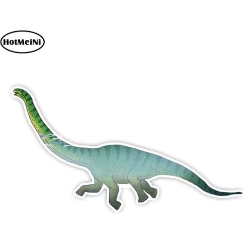 HotMeiNi 6cm x 13cm Interesting Green Long-necked Dragon PVC Car Sticker Decal