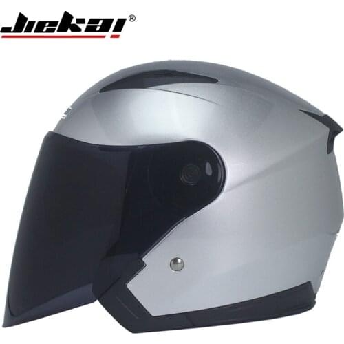JieKai Genuine Motorcycle Helmet Unisex Scooter Motos Helmets Casco Capacete with Dual Lens