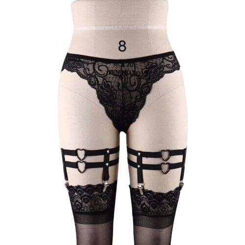 JLX.HARNESS Gothic Sexy Garters Body Harness Lingerie Leg Bondage Harness Belt Stockings Suspenders Sock Garters P0085