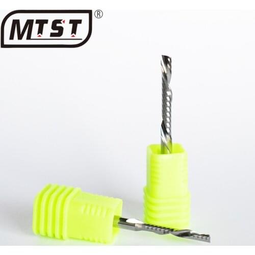 10pieces 3.175mm shark down spiral single flute cutters for Wood fresa CNC End Mill Tungsten Carbide Tool Acrylic cutter