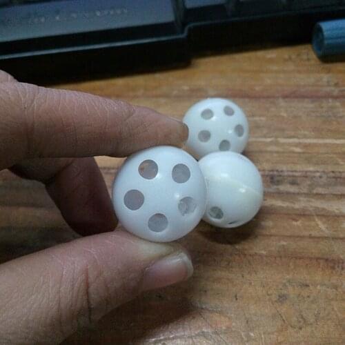 10PCS Round White Bell Plastic Doll Built-in Ball DIY Handmade Craft Puppet Materials Accessories Supplies