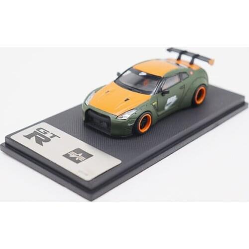 Diecast 1:64 Scale WORKS GTR-R35 Refit LB Model Alloy Cars Simulation Toy Car Adult Collection Gift Static Display Boys