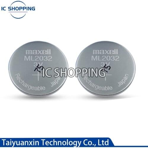 2 ~ 10PCS / LOT Brand New Original Maxell Ml2032 3v Rechargeable Button Battery Lithium Button Battery Can Replace CR2032