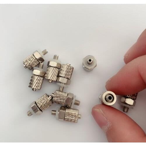5pcs Straight Thread Connector M3 M4 M5 M6-trachea 3 Mm 4 Mm 6 Mm Miniature Pneumatic Connector Quick Installation