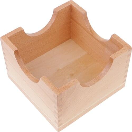 Montessori Pink Tower Building Wooden Base Stand for Kids Family Set Toy Birthday Gift