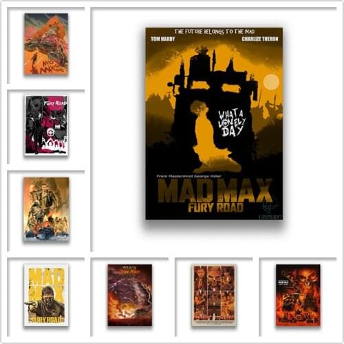 Mad max Fury Road Wall Stickers White Coated Paper Prints High Definition Home Decoration