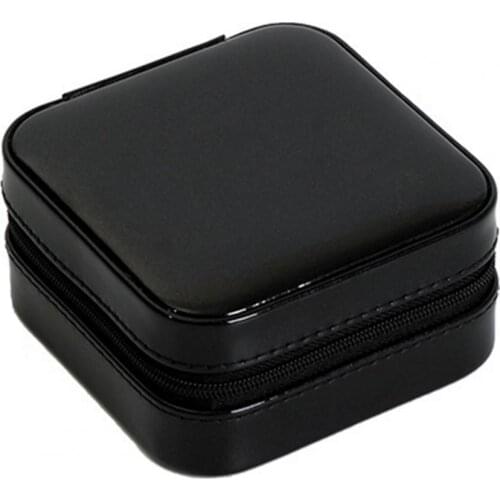 Jewelry Organizer Hook Design Anti-fade Faux Leather Box Portable Women Jewelry Storage Case for Necklace Earrings rings