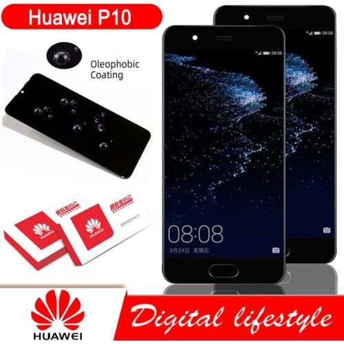Original 5.1'' Display with Frame Replacement for Huawei P10 LCD Touch Screen Digitizer Assembly VTR-L09 VTR-L10 VTR-L29