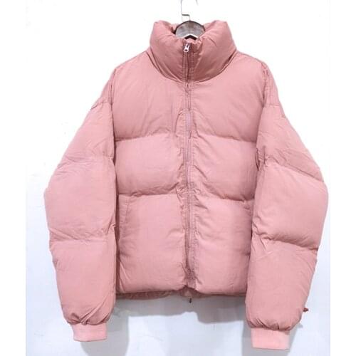 Couple Korean Fashion Oversize Mens Clothing Korean Mulit Color Short Style Cotton-Padded Clothes Witner Clothes
