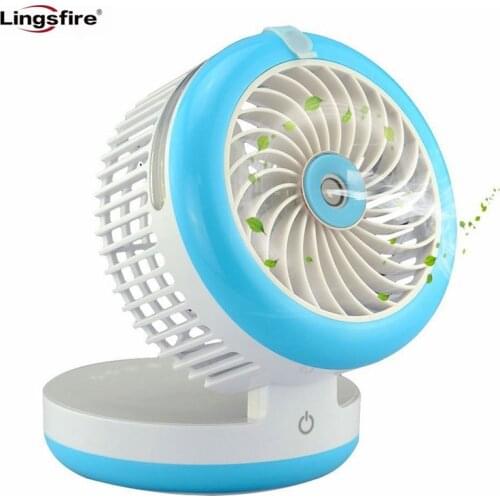 Mini Foldable Humidifier Fan Portable Air Conditione Spray Fans USB Rechargeable Desktop Cooling Misting Fan Beauty Humidifier