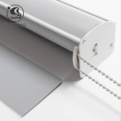 Superior Double layer aluminium tube roller up and down 80% blackout window roller blinds for room