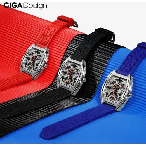 CIGA DESIGN Food-grade Silicone Strap For Automatic Mechanical Watch