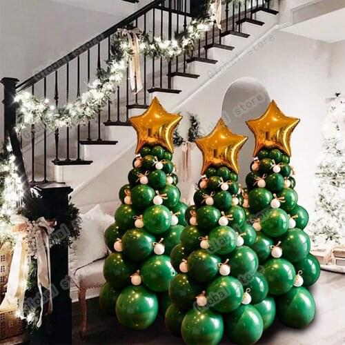 Christmas Balloon Foil Balloons Garland Arch Kit Christmas Party Decoration Globos Metalicos Party Supplies Balls