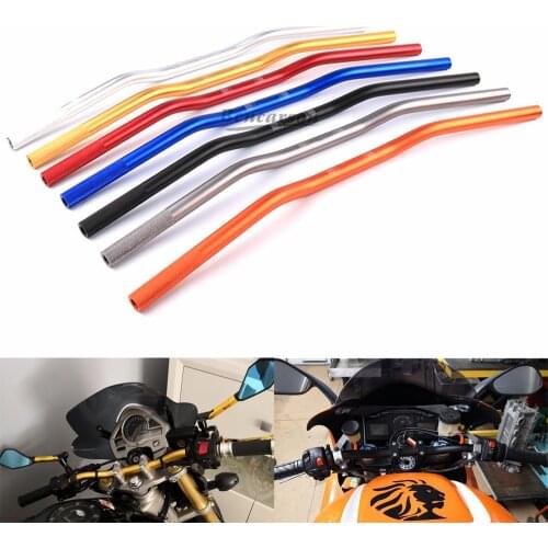 22mm 7/8'' Motorcycle CNC Handlebar Universal Steering Wheel Motorbike Scooter Anti-rust Handle Bars For Benelli Ducati Yamaha