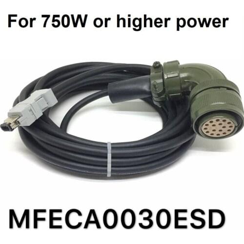 Servo motor encoder cable MFECA0030ESD 0050ESD for panasonic A4 A5 A6 servo motor cables