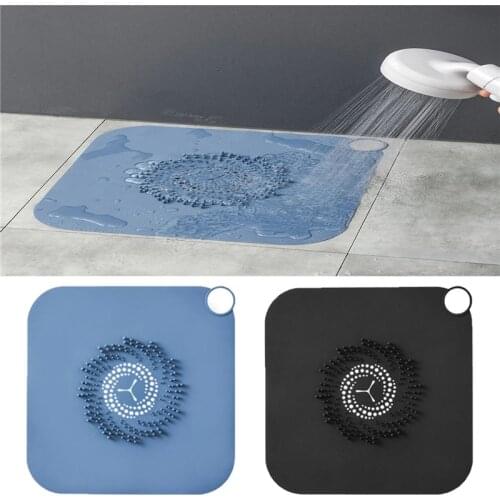 Anti Clogging Floor Drain Cover Silicone Filter Screen Household Floor Drain Pad Bathroom Sink Hair Stoppers and Catchers