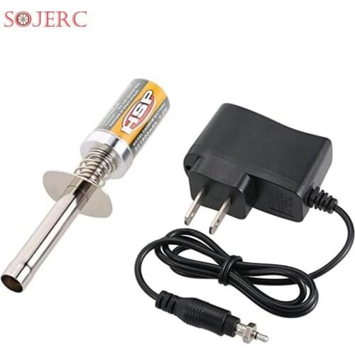 SOJERC HSP Nitro Starter Kit Glow Plug Igniter with Battery Charger for HSP RedCat Nitro Powered 1/8 1/10 RC Car