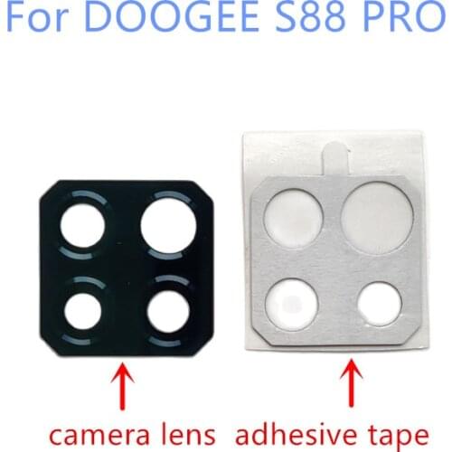 New For DOOGEE S88 Pro Back Rear Camera Lens Glass Cover For DOOGEE S88 Pro 6.30inch IPS Cell Phone Spare Parts Flims