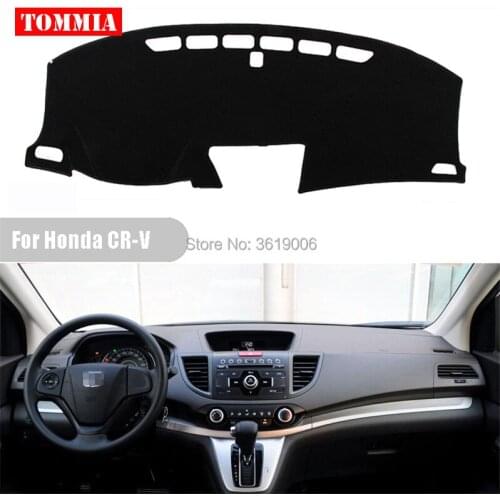 TOMMIA Interior Dashboard Cover Light Avoid Pad Photophobism Mat Sticker For Honda CR-V 2012-2015