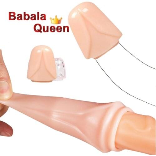 Enlargement Glans Rings Extension Penis Shrink Foreskin Condoms Delayed Ejaculation Reduce Sensitivity Sleeve Male Extender Toys