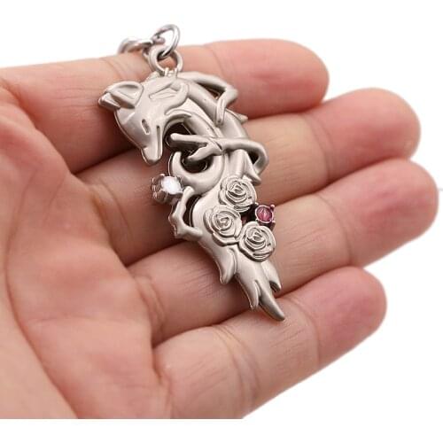 YuYu Hakusho Keychain Kuwabara Kazuma Kurama Weapon Fox Pendant Keyring Jewelry Enamel Cosplay Accessory for Cartoon Fans New