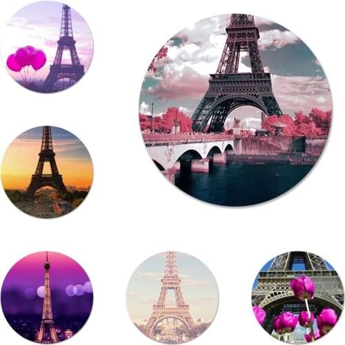 Love Paris Eiffel tower Badge Brooch Pin Accessories For Clothes Backpack Decoration gift