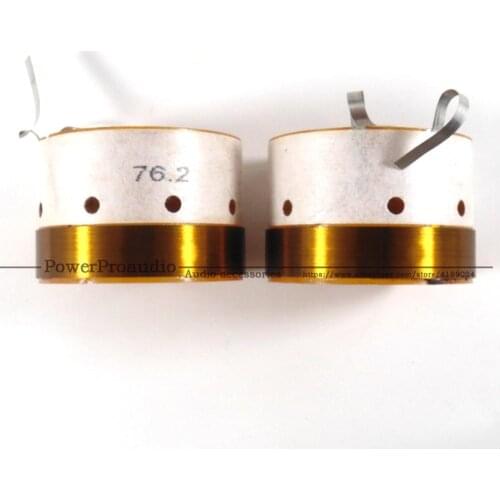 2Pcs High Quality 76.2mm Pure Aluminum wire voice coil for RCF LF15P530 - 8 Loudspeaker 8 Ohm with Air holes