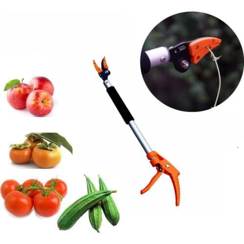 0.6m Extra Long Telescopic Pruning And Hold Bypass Pruner Max Cutting 1/2 Inch Fruit Picker Tree Cutter Garden Tools Supplies