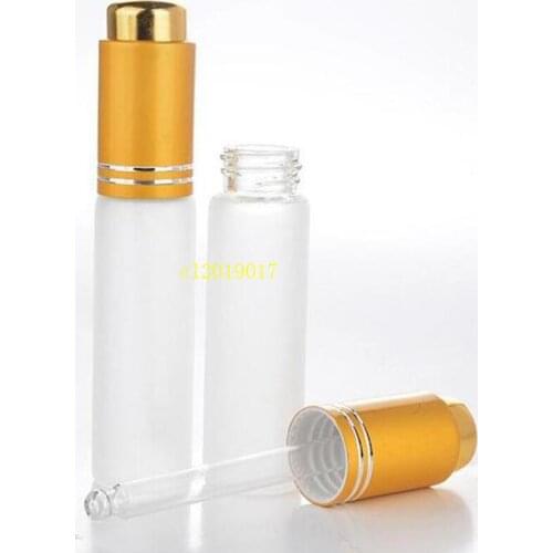 20 ML Mini Portable Frosted Glass Refillable Perfume Bottle Empty Cosmetic Parfum Vial With Dropper free shipping