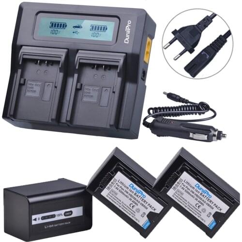 3Pc 5200mAH VW-VBD58 VBD29 VBD58 VBD78 AG-VBR59 Battery+LCD Quick Charger for Panasonic AJ-HPX260MC,HPX265MC,PX270,PX285MC,PX298