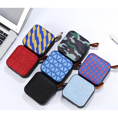 T5 Bluetooth Speaker Wireless Fabric Art Braid USB Portable Bass Denoising Loudspeaker for Outdoor
