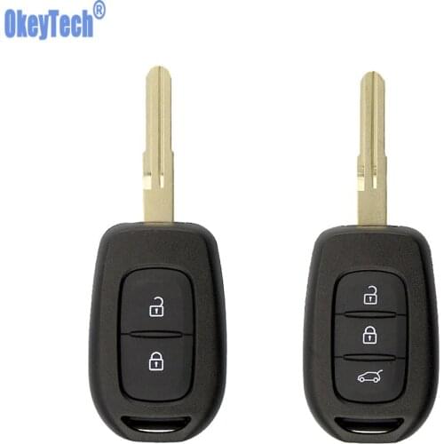 OkeyTech 2 3 Buttons car Key Case for Renault Scenic Master Megane Duster 2016 2017 Logan Clio Captur Laguna Fluence FOB Cover