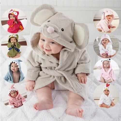 20pcs Hooded Animal model Baby Bathrobe/Cartoon Baby Spa Towel/Character kids bath robe/infant beach towels