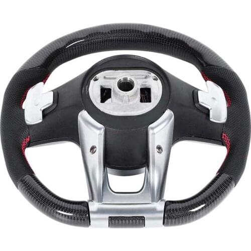 For AMG Performance Carbon Fiber LED Race Digital Display Steering Wheel Fit for Mercedes-Benz 2010-2020