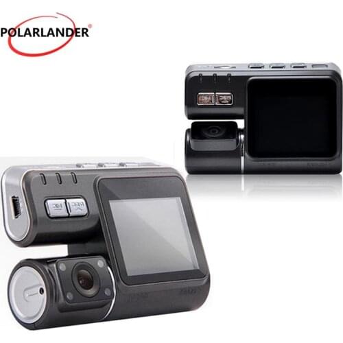 Dual Lens Camcorder Car DVR HD With Rear View Camera car video recorder 2 inch monitor both 120 degree wide angle